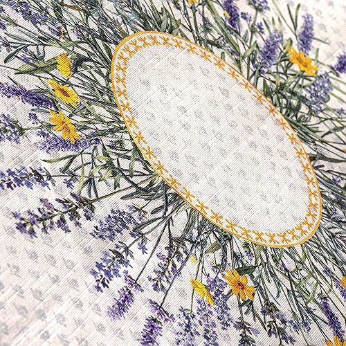 Miniatura 9 de Maison d' Hermine - Mantel rectangular decorativo de algodón para comedor, hogar, granja, fiestas, exteriores y boda, bohemio, ideal para primavera