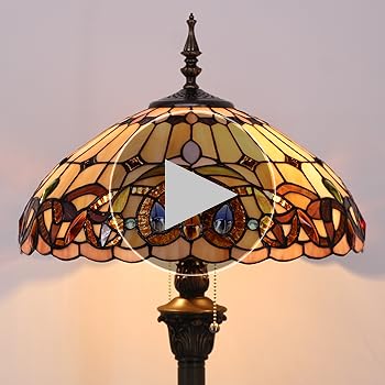 WERFACTORY Tiffany Floor Lamp Serenity Victorian Stained