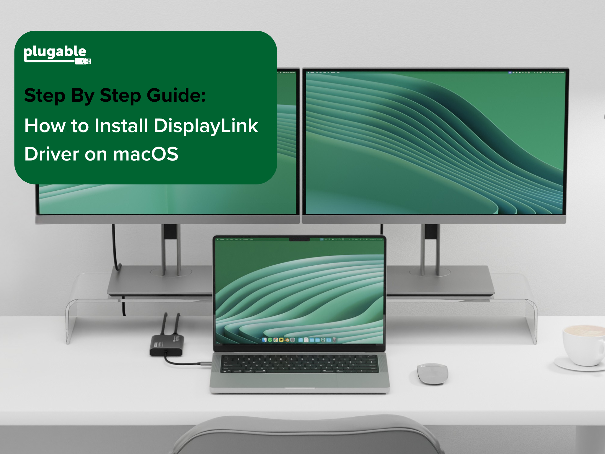 plugable USBC-6950M DisplayLink（4K対応） Plugable USB C to HDMI Adapter, Dual Monitor 4K 60Hz for