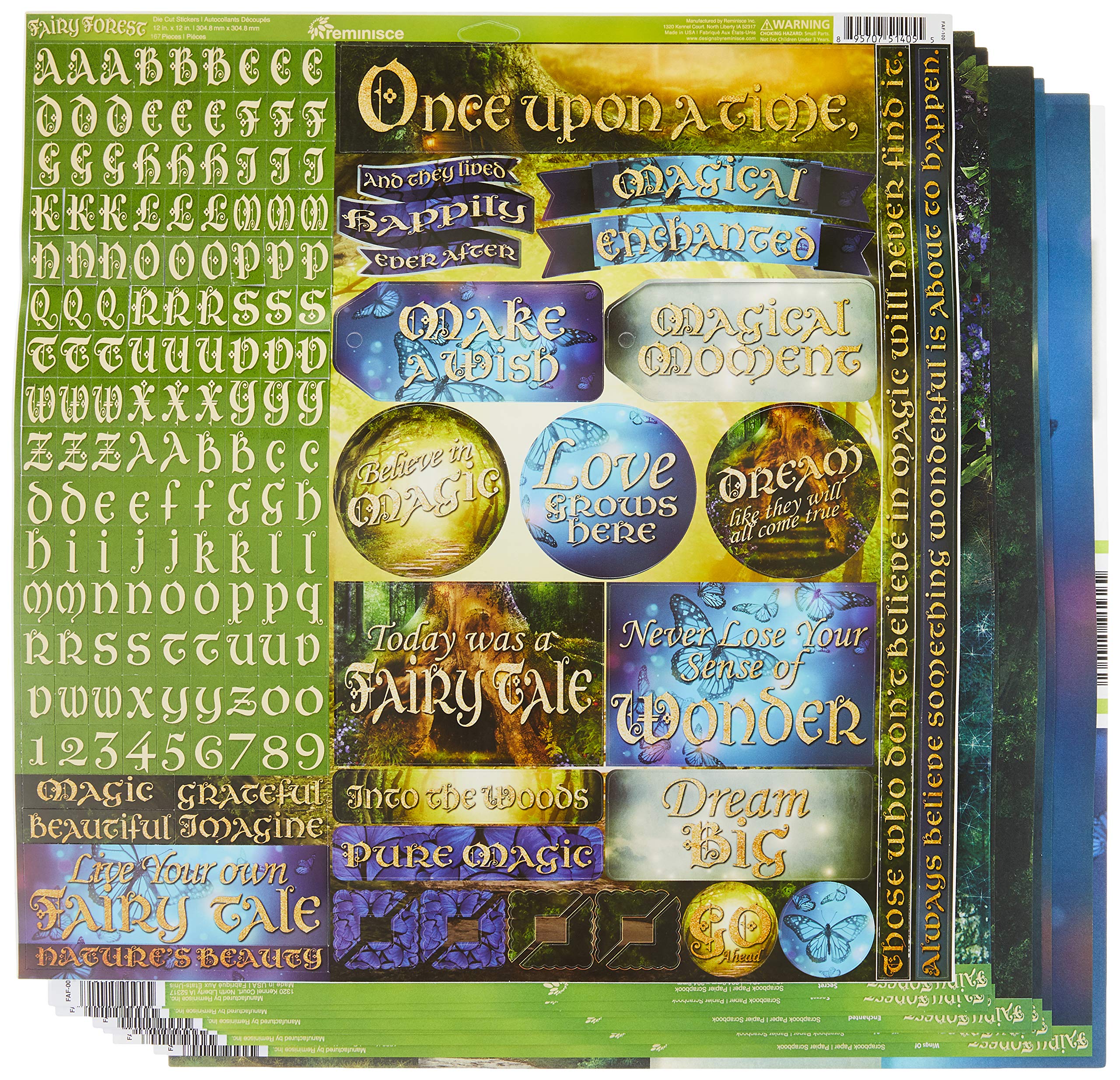 Reminisce Collection Kit 12X12-Fairy Forest W/Hollow Tree