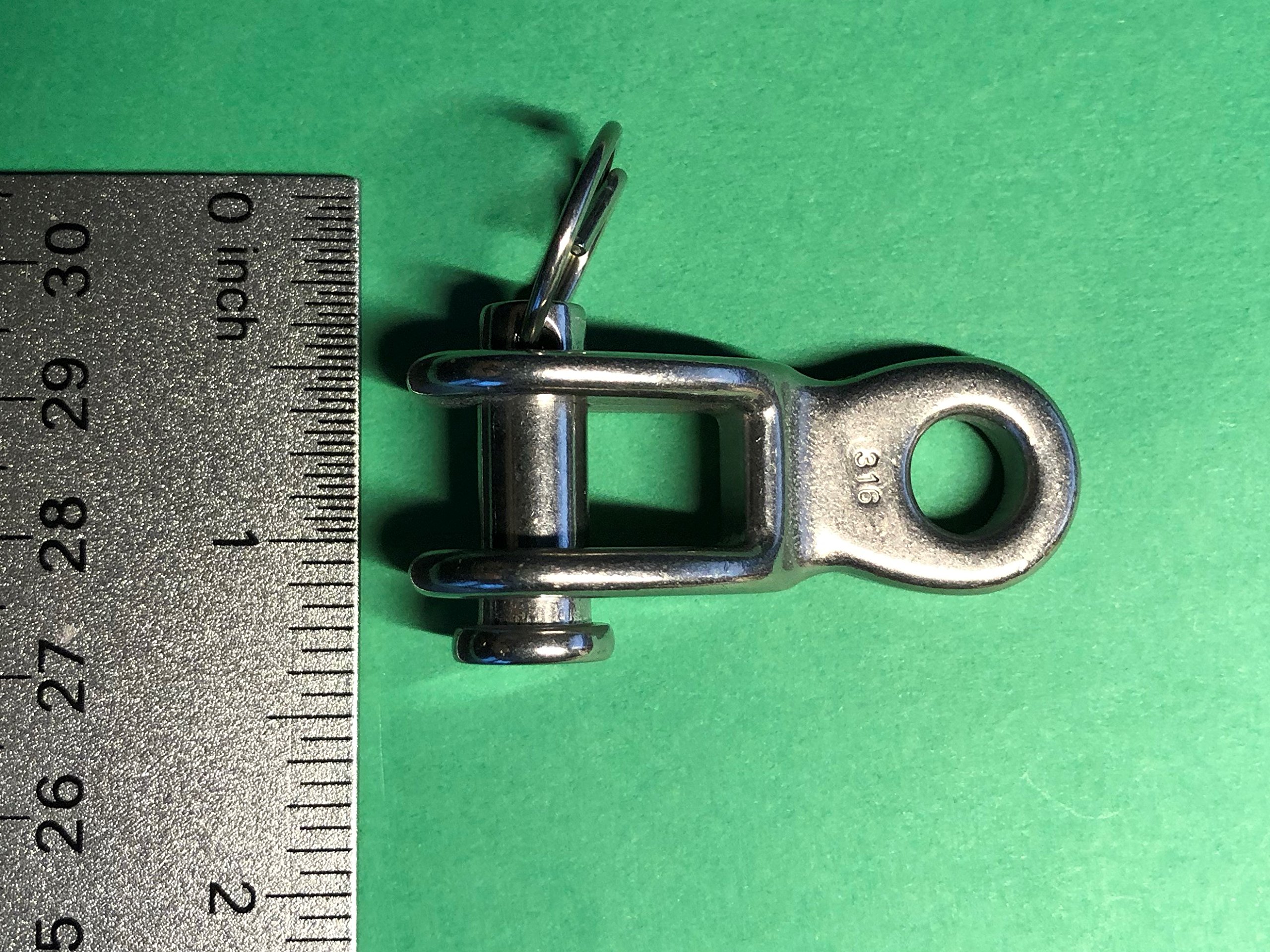 US STAINLESS 2 Pieces Stainless Steel 316 Rigging Toggle 5/16