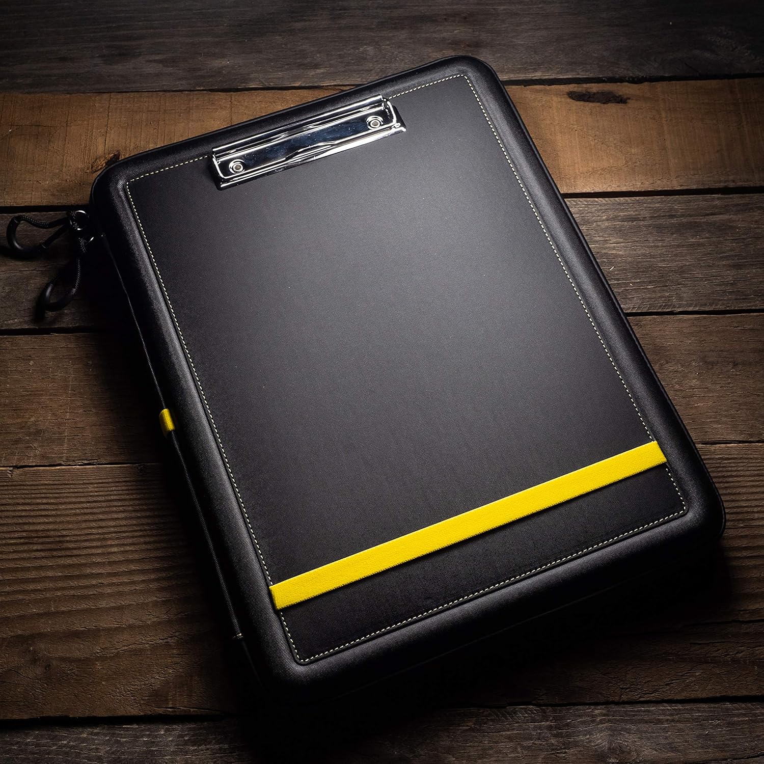 Rite in the Rain Weatherproof Clampdesk, 14" x 10.625", Black with Writing Surface, Storage Inside (No. 296)