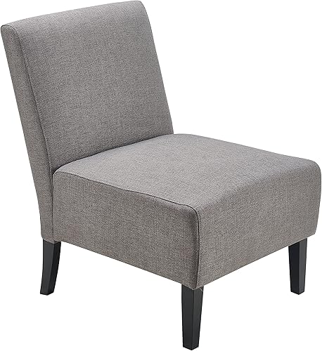 Serta Palisades - Silla decorativa tipo pantufla con diseño moderno sin brazos, ideal para espacios más pequeños, asiento y respaldo acolchados,