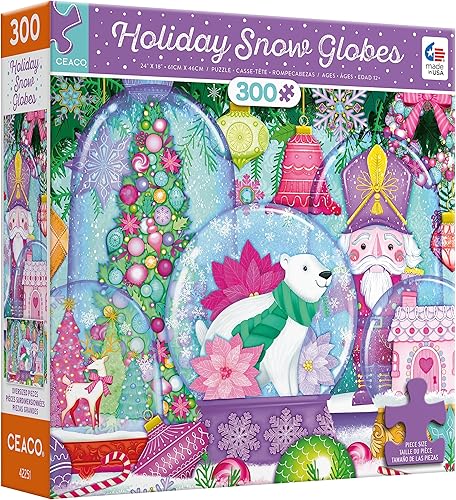 Miniatura 3 de Ceaco - Vacaciones - Globos de nieve - Rompecabezas de 300 piezas