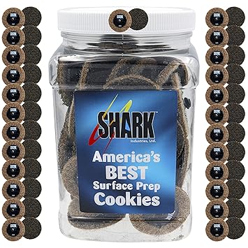 Shark Industries PN-13088 50-Pack Brown Quick Change Surface Prep Conditioning Discs, 2? Diameter Coarse Grit for Cleaning and Finishing (50 Discs)