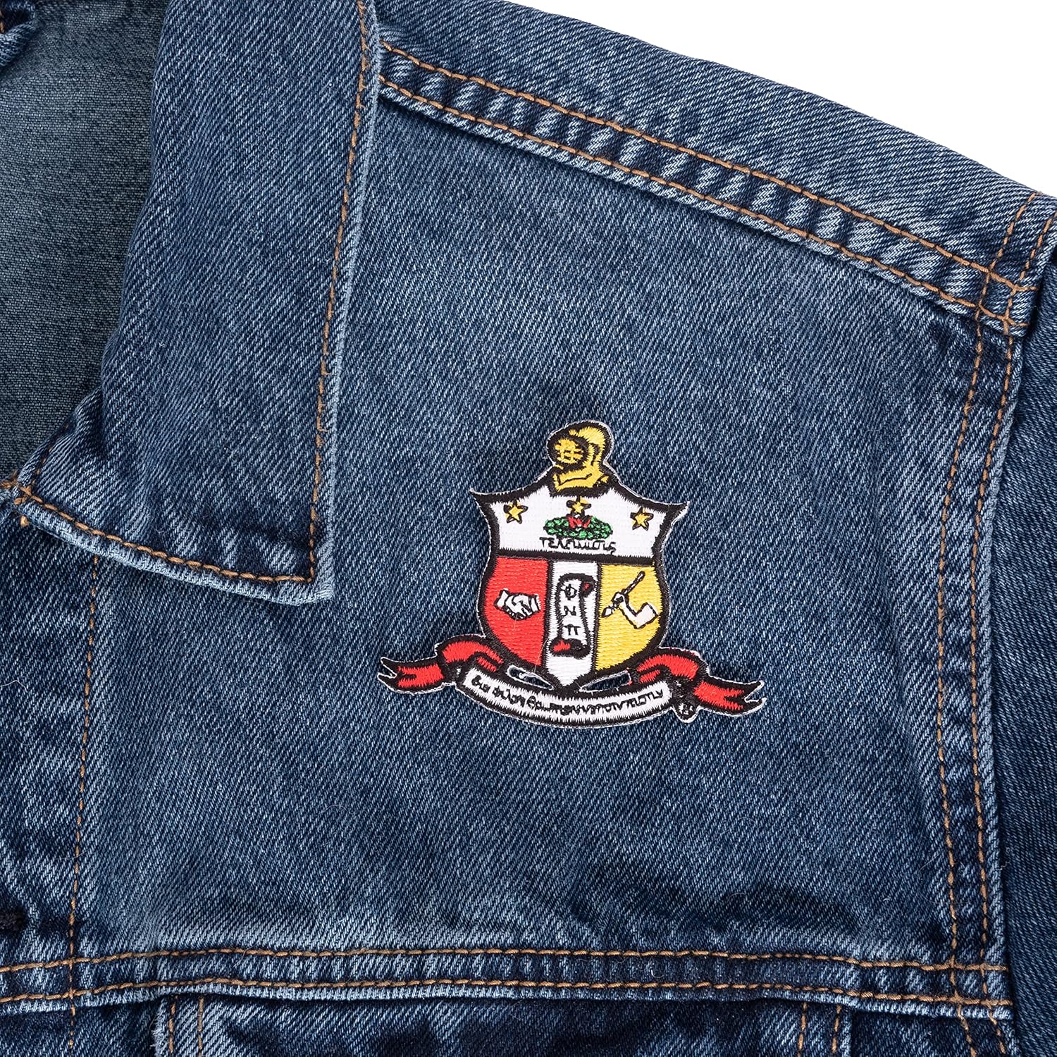 Desert Cactus Kappa Alpha Psi Fraternity 2 7/8 Inch Patch – Embroidered Iron On/Sew On Applique for Blazers, Jackets, Backpacks, Bags, Hats & Tactical Gear – Nupes (Patch - 2 7/8 Crest) (Pack of 2)