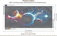 Vista 17 de JesMolla Kit de pintura de diamante redondo completo 5D por números para adultos, kits de pintura de diamantes redondos de taladro completo, kit