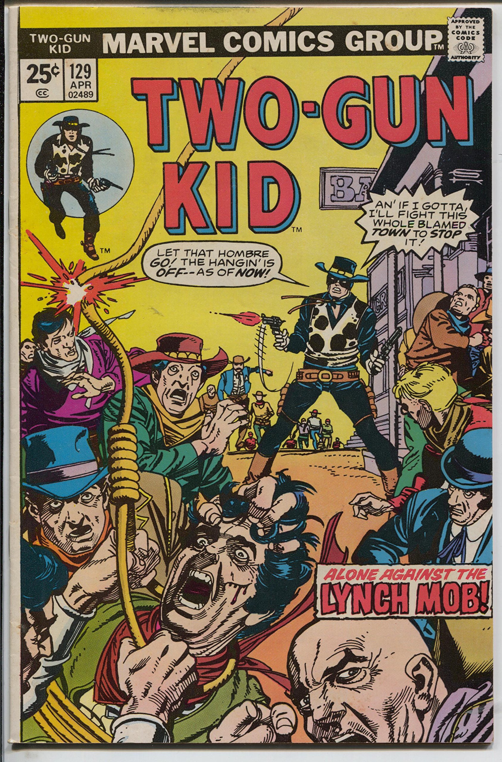 Two-Gun Kid #129-1973-Marvel-Gil Kane hanging cover-Stan Lee-Jack Kirby-VF-