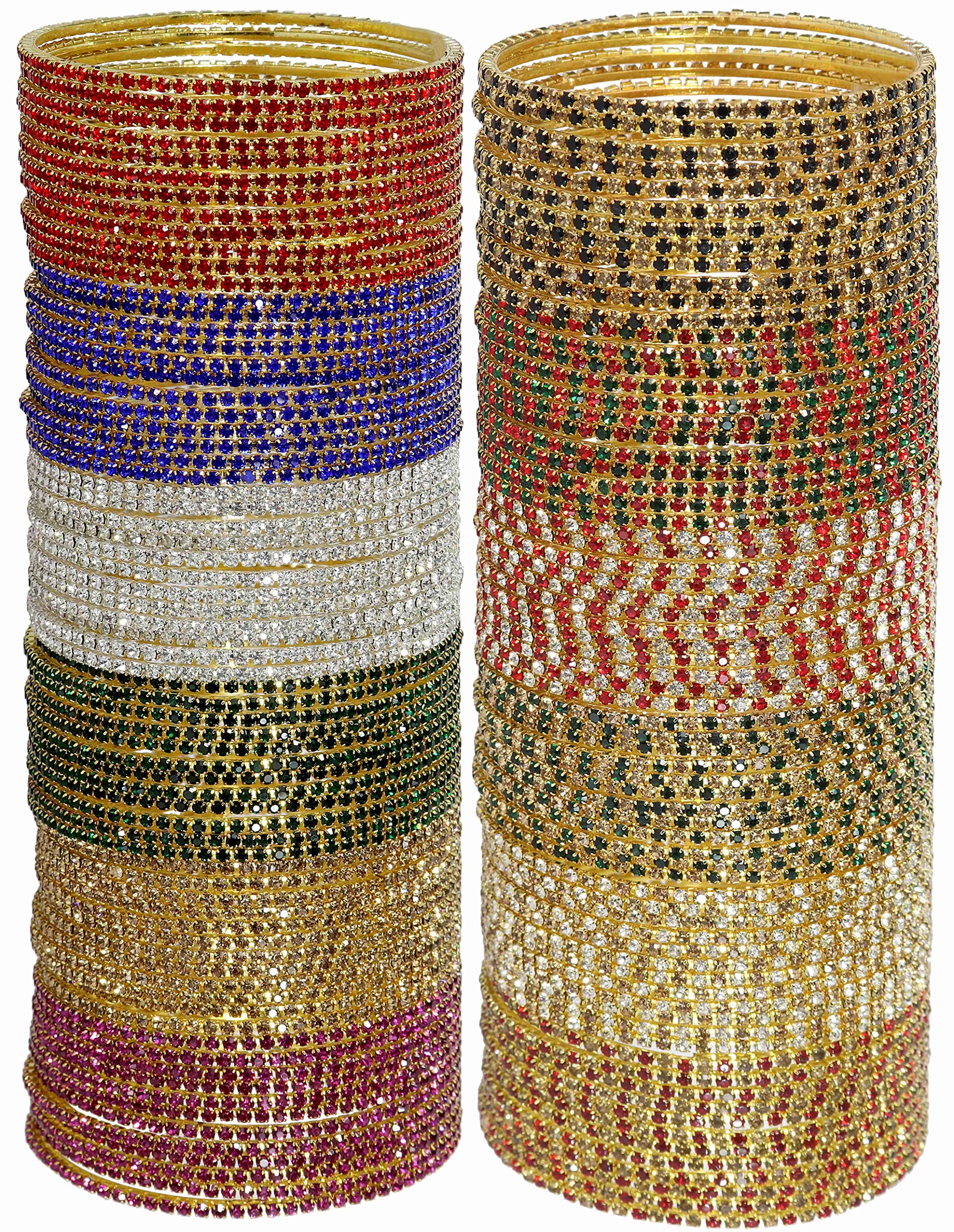 See full amazon price history chart for NMII Non-Precious Metal with Base Metal Zircon Gemstone Studded Glossy Finished Traditional Bangle set for Women and Girls, (Multicolour_2.4_Inches), Pack Of 144 Bangles NMII Non-Precious Metal with Base Metal Zircon Gemstone Studded Glossy Finished Traditional Bangle set for Women and Girls, (Multicolour_2.4_Inches), Pack Of 144 Bangles (B0BH1553SH) Amazon Price History, Amazon Price Tracker