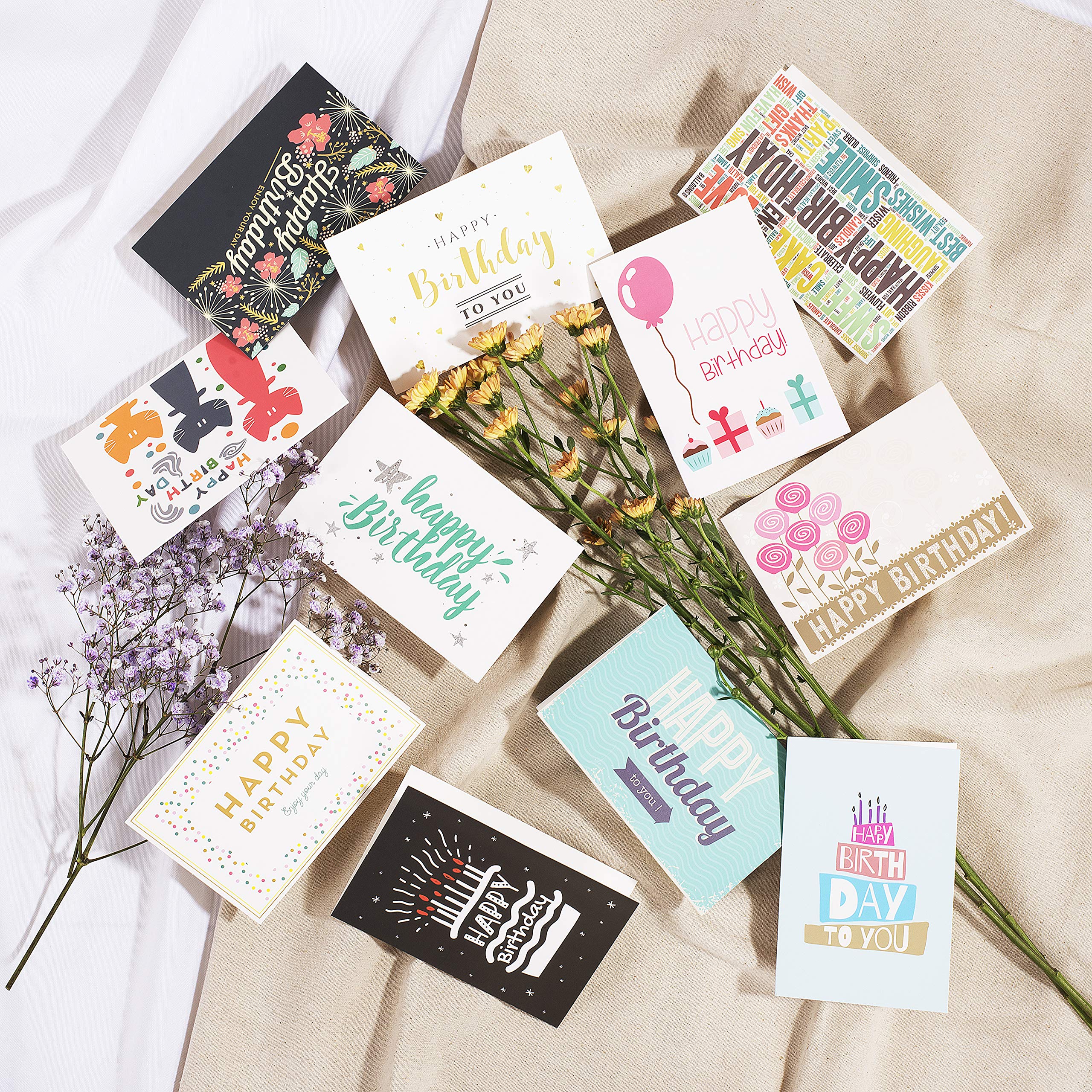 Mr. Pen Birthday Cards, 20 Pack, Birthday Cards with Envelopes, Blank