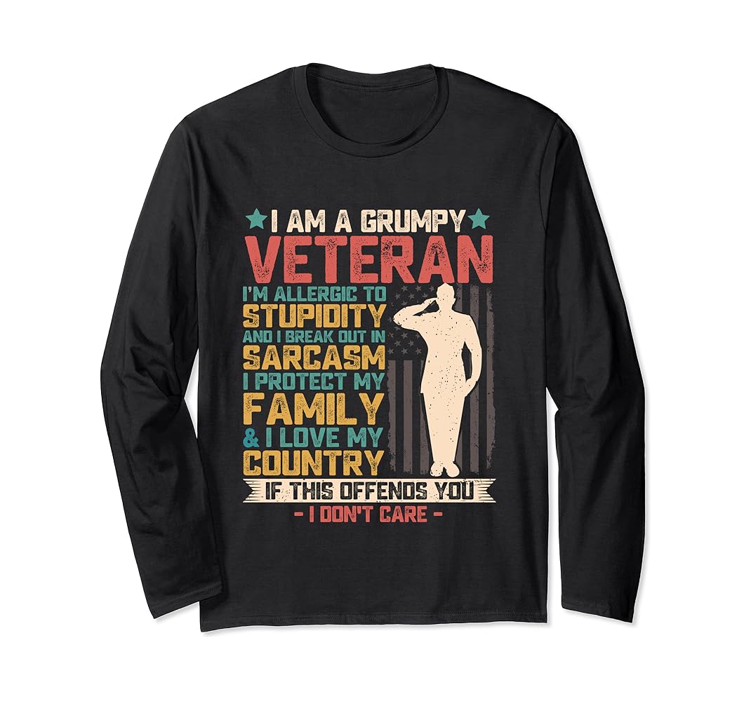 I am a grumpy veteran shirt Clearance