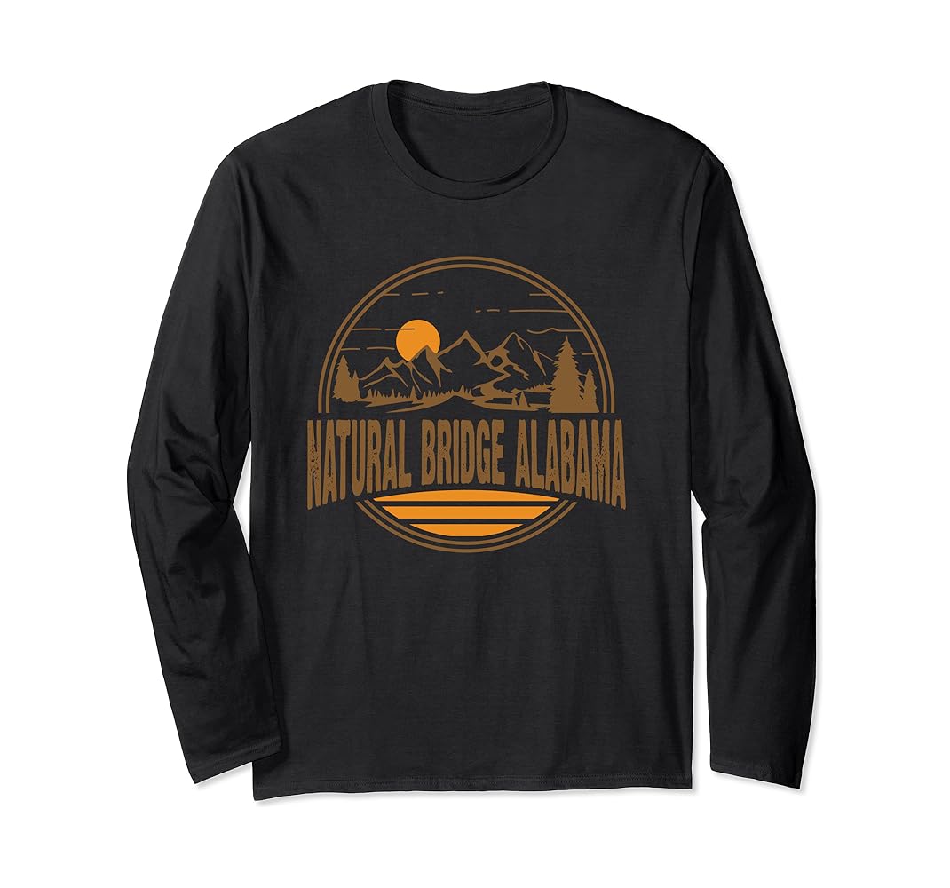 Amazon.com: Retro Natural Bridge, Alabama State Gift Long Sleeve T-Shirt :  Clothing, Shoes & Jewelry