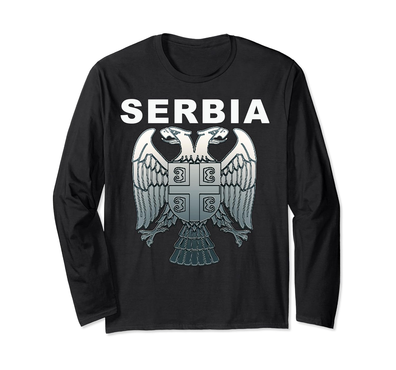 Best Serbian Crest Long Sleeve Shirt