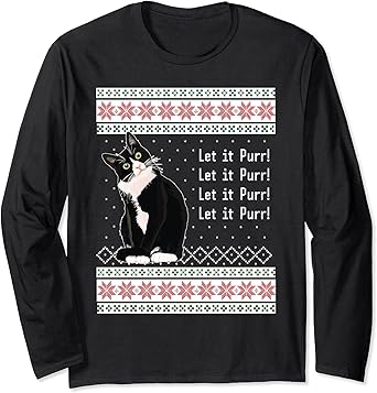 Cat christmas sweater amazon Clearance