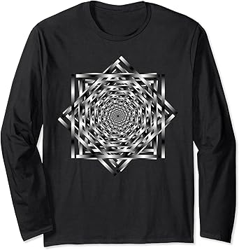 Optical illusion long sleeve shirt Clearance