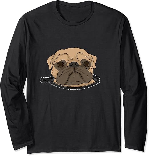 Amazon Co Jp パグ好き女子 パグ飼い 犬好き 長袖tシャツ ファッション