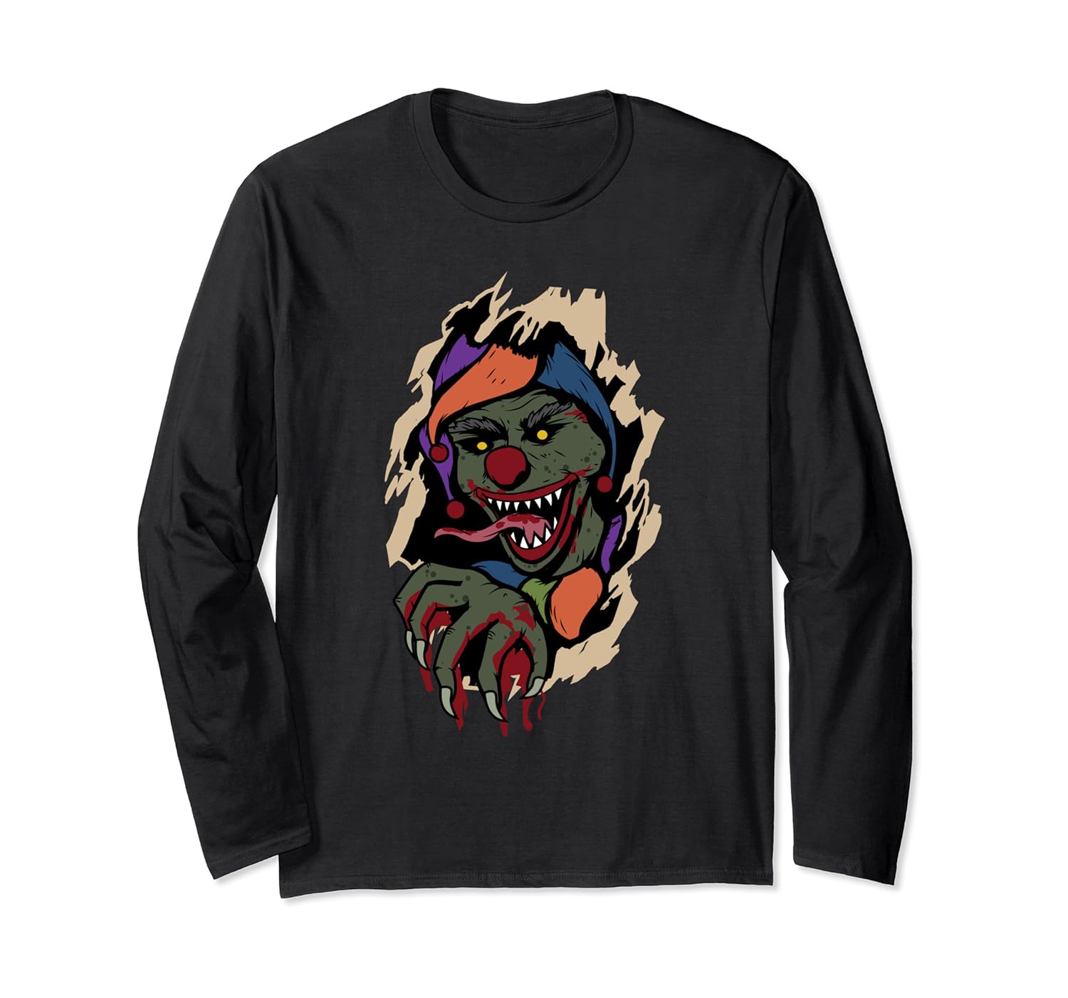 scary clown breaking in halloween 2019 horror funny gift shirts