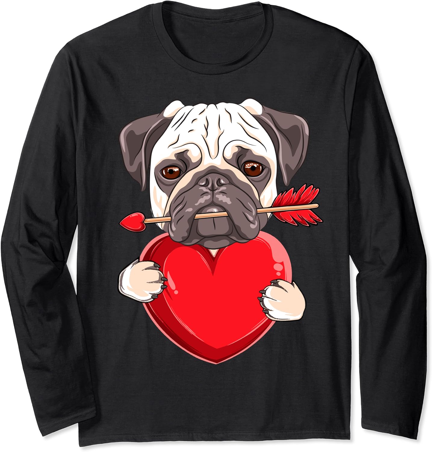 pug valentine shirt