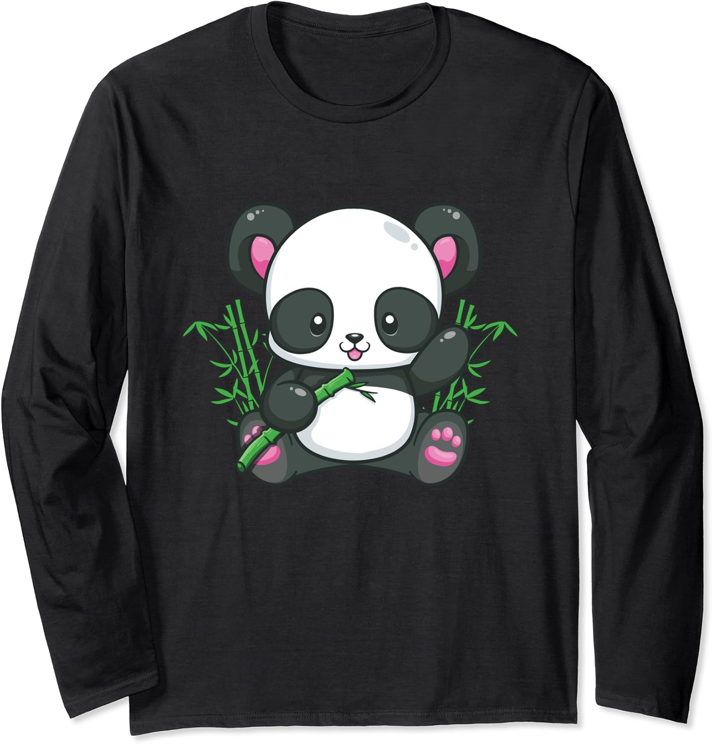 Panda Bear Gift Women Girls Who Love Pandas Kids Animal Long Sleeve T