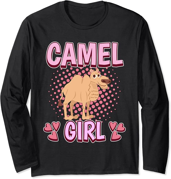 Womens Camel Girl Camel Long Sleeve T-Shirt: Amazon.co.uk: Clothing