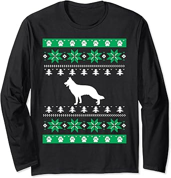 Ugly christmas sweater german shepherd Clearance