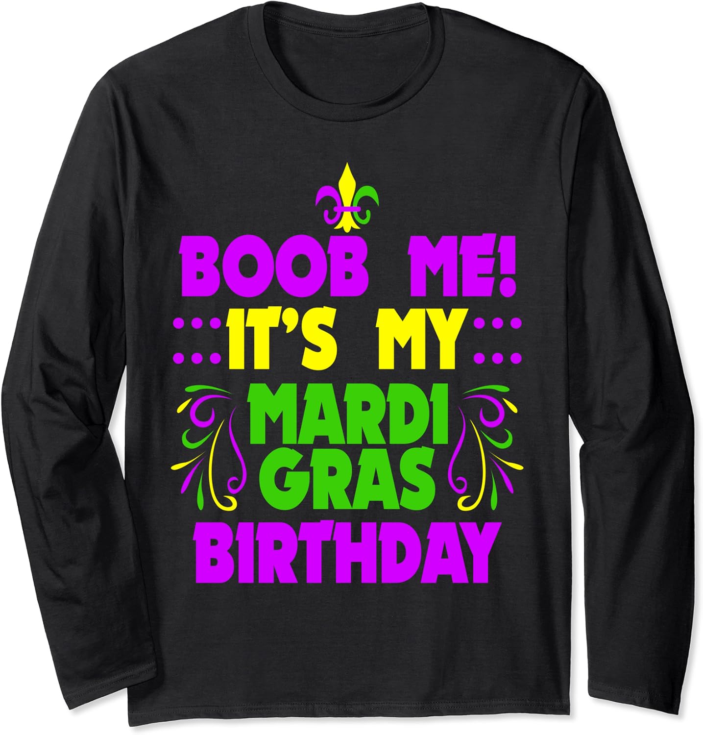 Mardi Gras Birthday Funny Boob Me New Orleans