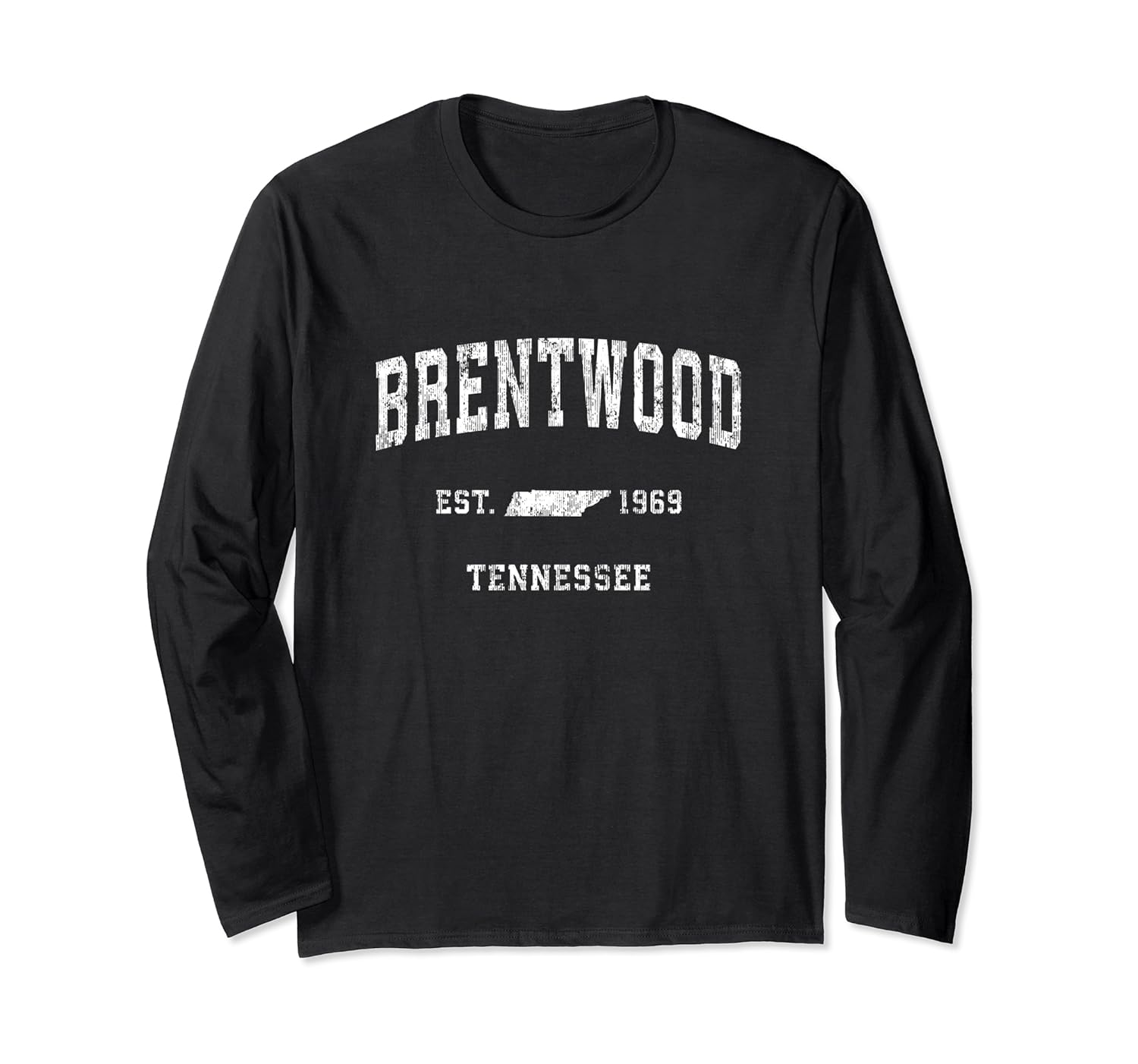 Brentwood Tennessee TN Vintage Athletic Sports Design Long Sleeve T-Shirt
