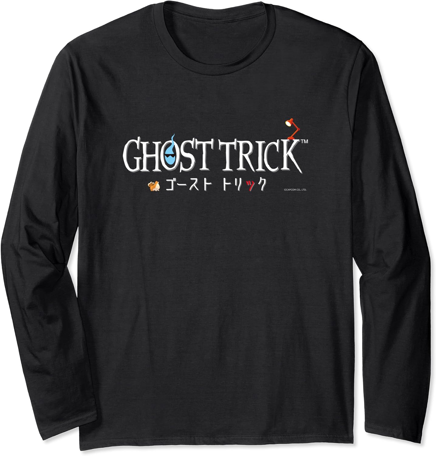ゴースト トリック タイトルロゴ 長袖Tシャツ