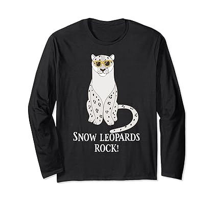 Yellow sun glasess snow leopard long sleeves