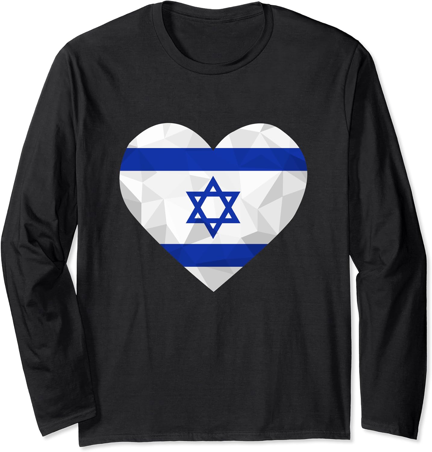 Amazon.com: I Love Israel Flag Heart Low Poly Israeli Travel Vacation
