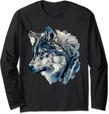 Amazon オオカミ動物モチーフアート捕食者オオカミモチーフ動物の顔オオカミ 長袖tシャツ Tシャツ カットソー 通販 Amazon オオカミ動物モチーフアート捕食者オオカミモチーフ動物の顔オオカミ 長袖tシャツ Tシャツ カットソー 通販