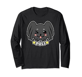 Amazon Com Kawaii Puli Dog Puppy Face T Shirt Clothing