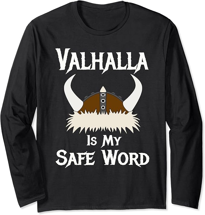 Valhalla Safe Word Viking Horned Helmet
