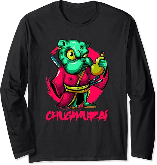 Samurai Krieger Hund Geschenk Japanischer Shogun Langarmshirt Amazon