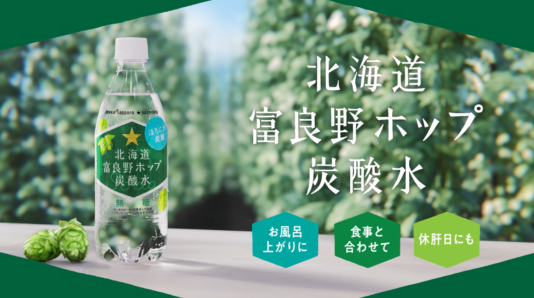 Amazon.co.jp: ポッカサッポロ 北海道富良野ホップ炭酸水 500ml PET