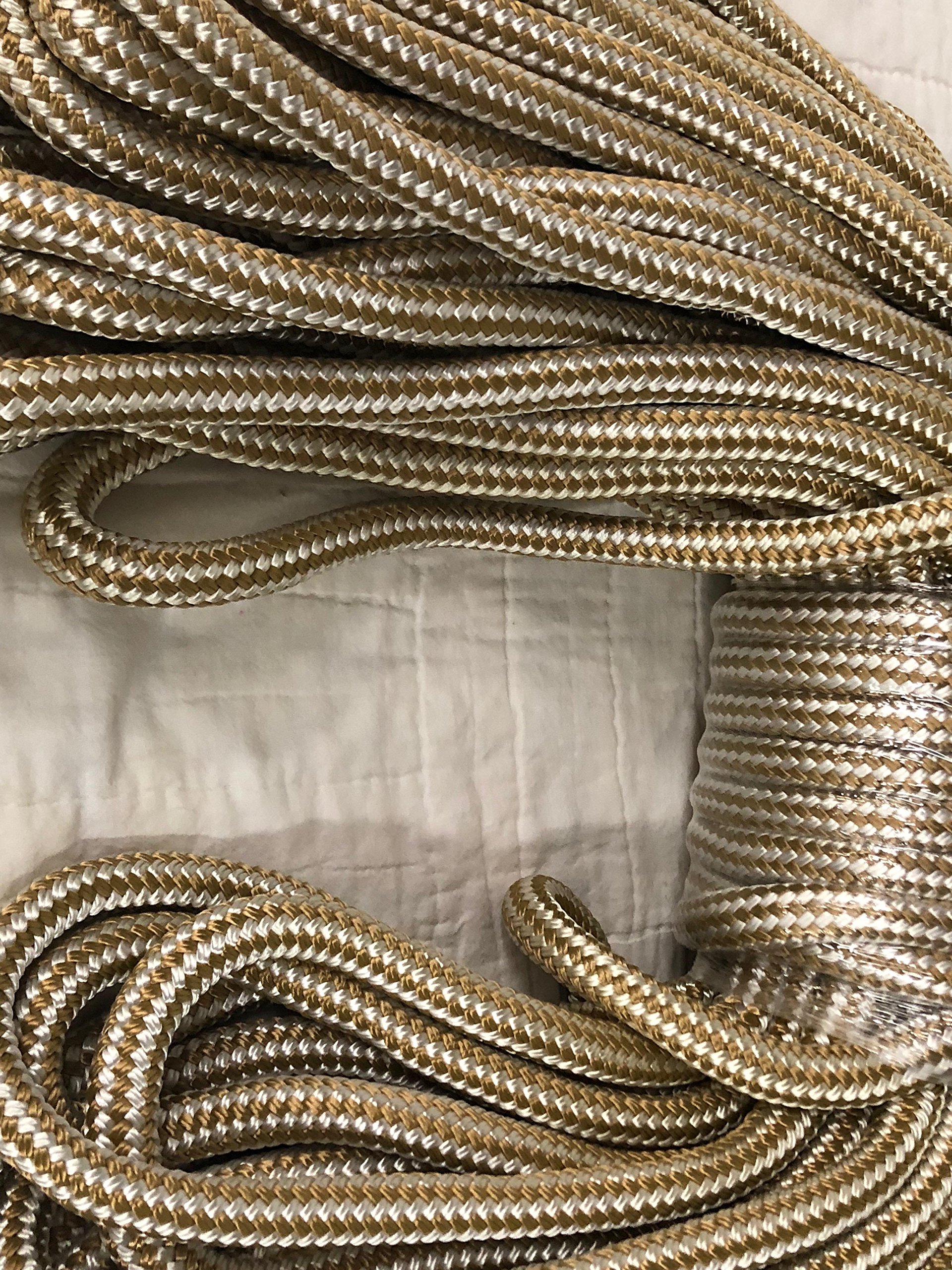 Gold Double Braid Nylon Rope 5/8 inch by 150 feet