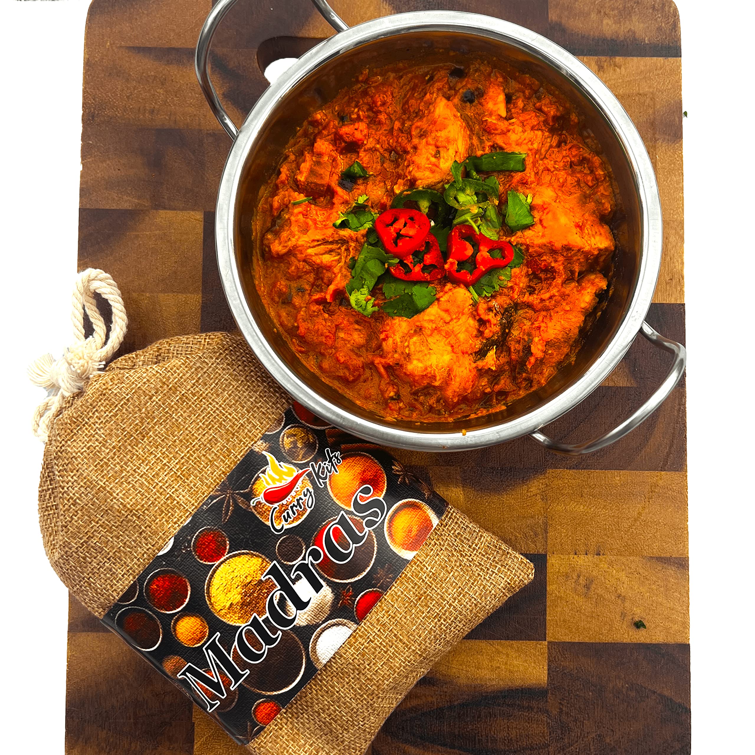 Madras Curry Kit, Madras Meal Kit, Make Restaurant Style Curries at Home, Madras Spice Mix, Madras Spice Powder, Curry Kits, With Whole Spices and Garlic Ginger Paste