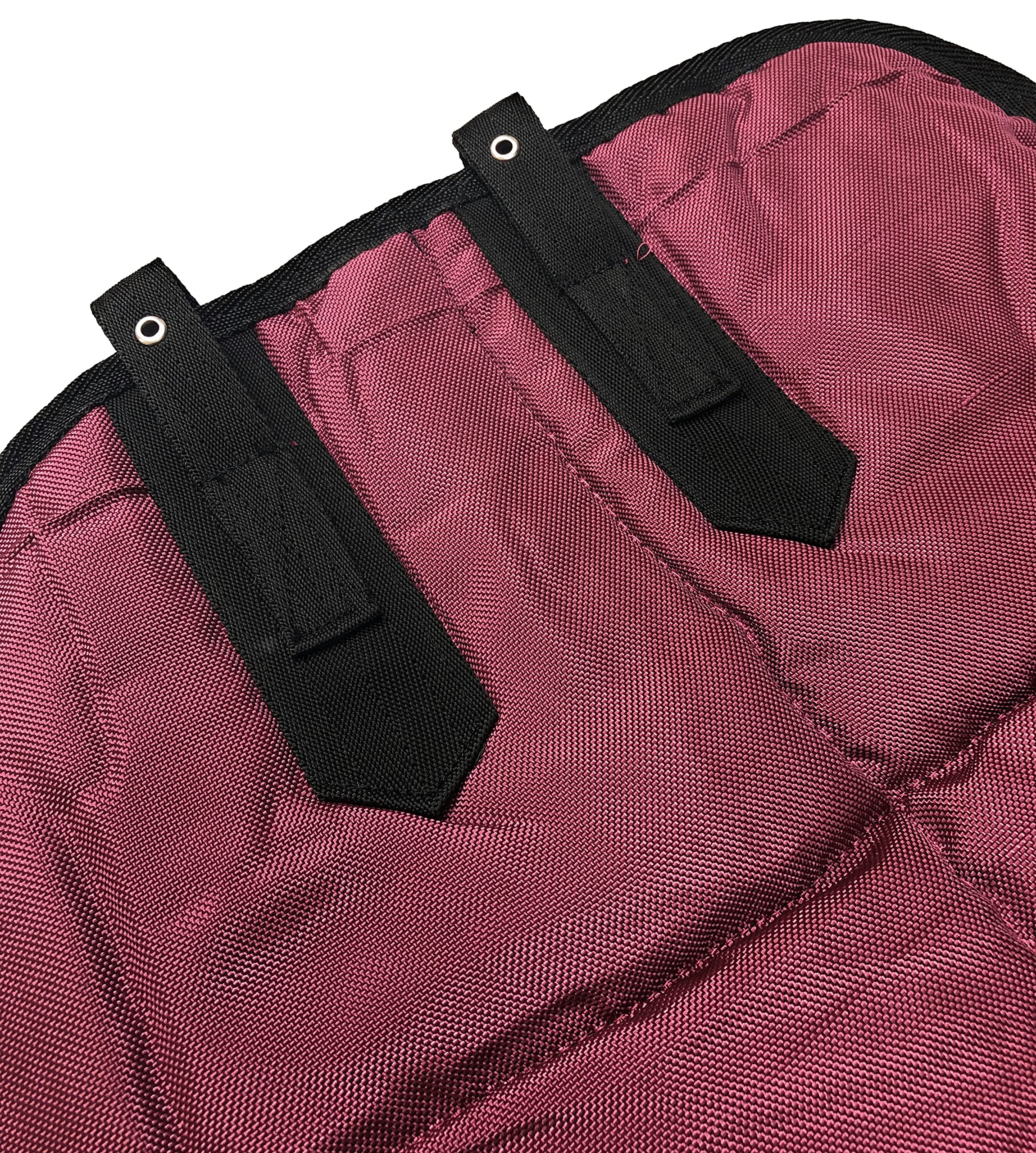 Horses, Coperta Invernale Heavy per Cavallo, Imbottita 300 gr, Morbida e Comoda, Ideale per Box, Resistente, Bordi Rinforzati in Nylon, Bordeaux 128 cm