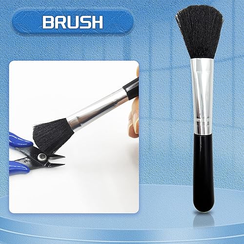 Miniatura 6 de Kit de herramientas de modelo profesional 10 en 1 para adultos, herramientas básicas con pinzas, pinzas, limas de aguja, barras de pulido para