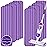 Reusable Mop Refills Pads for Swiffer PowerMop, 8 Pack Microfiber Wet Pads 15 Washable Mopping Cloths for Multi-Surface & All Types of Floors, Purple