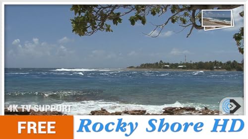 rocky shore HD grátis - aprecie a paisagem na sua TV HDR 4K, TV 8K e dispositivos de incêndio como p