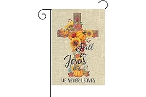 WATINC Fall for Jesus Pumpkin Garden Flag
