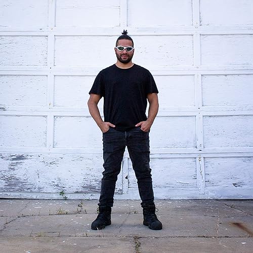 Miniatura 7 de Birdz Eyewear Gafas polarizadas con marco plateado para cometas, surf, deportes acuáticos, kayak, jetski, PWC, artesanía acuática personal