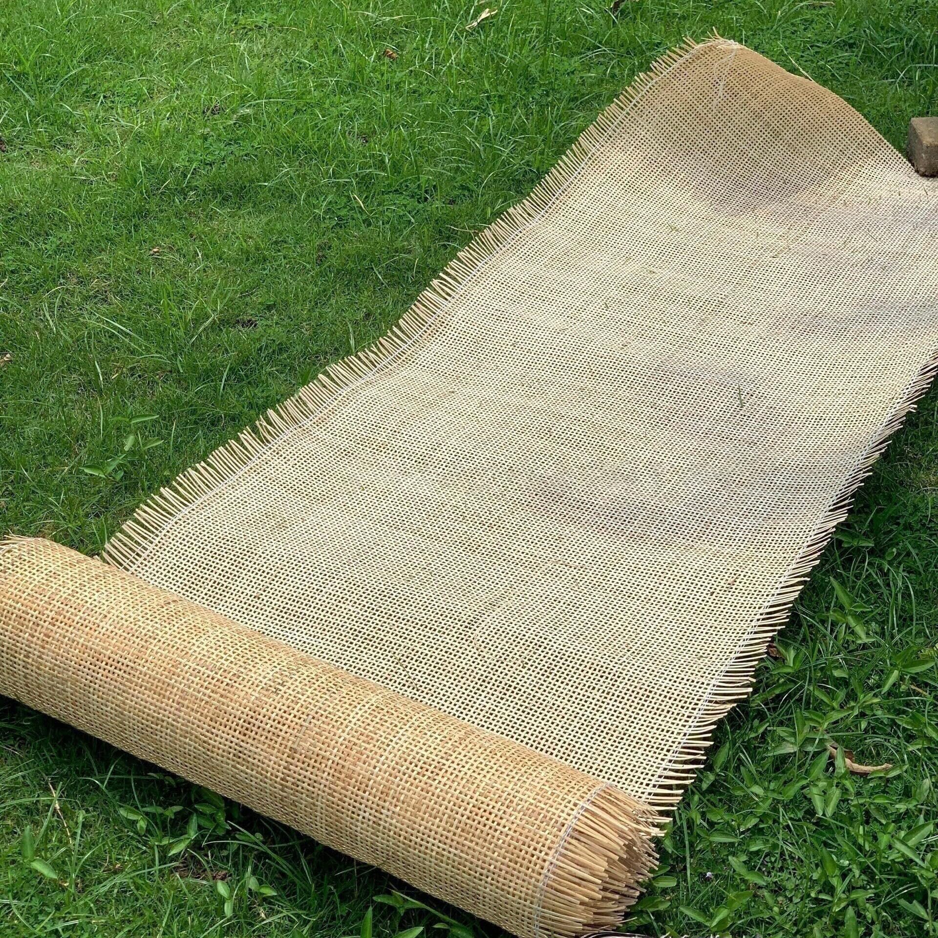 Ratan Rollo Mimbre, 60 x 200 cm Natural Mimbre Rollo, Ratan, Rejilla Mimbre, Mimbre, Silla Ratan, Rattan, Estera de ratán, Ratán Natural para muebles, Tela para Silla, Armario, Decoración del hogar