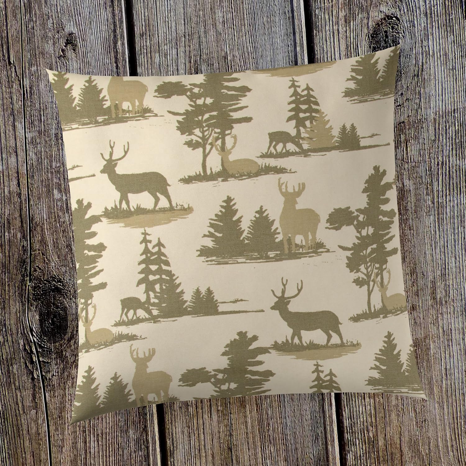 Timberline 18"x 18" Pillow with Fill for Baby Nursery, Decorative Soft Cushion Square