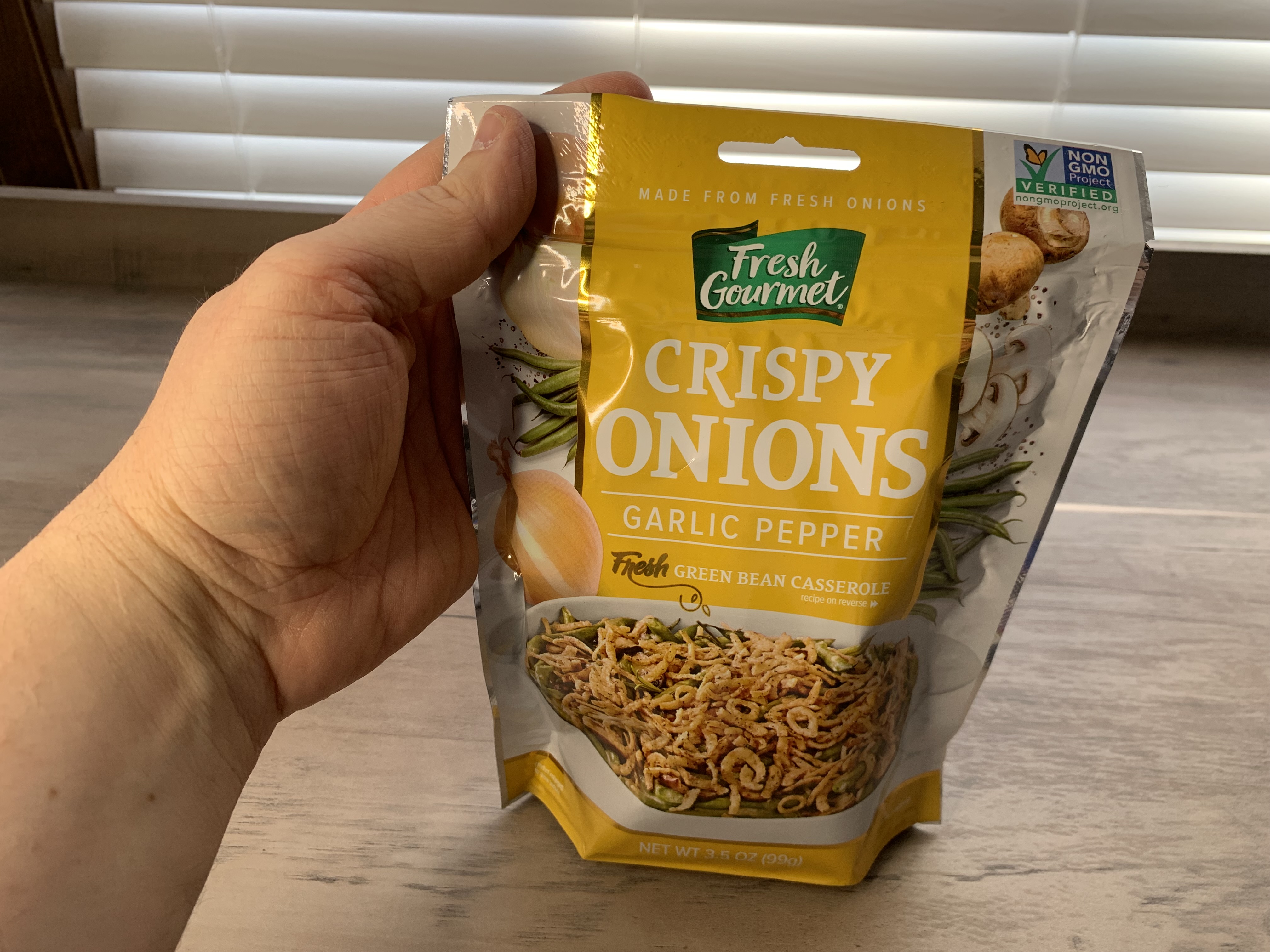 Fresh Gourmet Savory Topping Variety, Garlic Pepper Crispy Onions, Bacon-Less Bits, 3.5 Oz Each (2-Pack