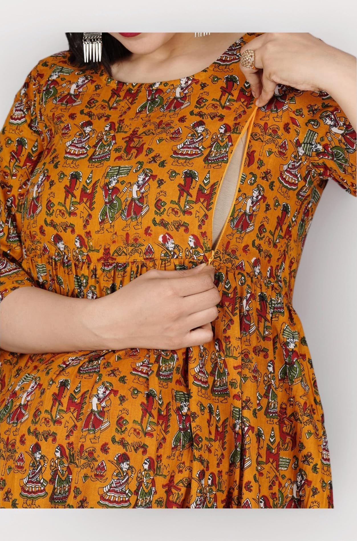 Women's Maternity Kurti for Feeding Zippers (VJK)