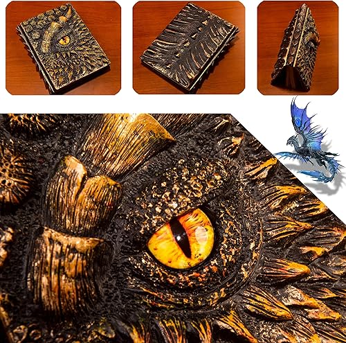 Miniatura 4 de Diario 3D en relieve de ojo de dragón en relieve, cuaderno grabado de resina, cuaderno Dnd para los amantes de los dragones, papel en blanco, bloc