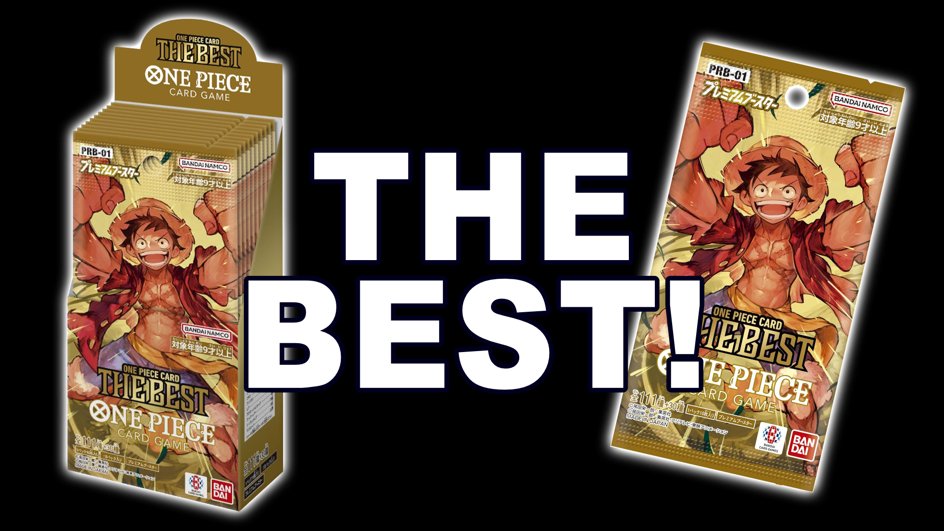 Watch One Piece The Best PRB-01 Japanese Booster Box Opening on Amazon Live