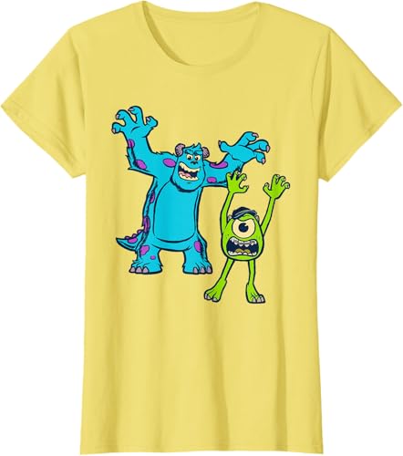 Miniatura 22 de Disney Pixar Monsters University Sulley and Mike T-Shirt Black,Navy Blue,Asphalt Grey,White,Baby Blue,Red,Kelly Green,Olive Green,Lemon